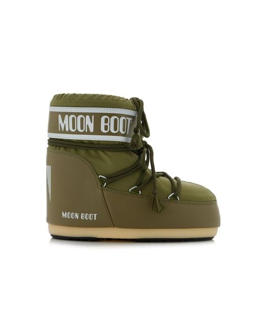 Moon Boot Green Icon Low Nylon Boots