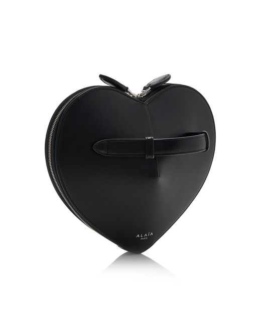 Alaïa Black Le Coeur Leather Clutch