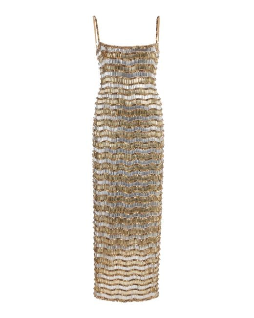 gold rachel gilbert dress Rachel Gilbert Sadie Mini Dress | Gold main image 1