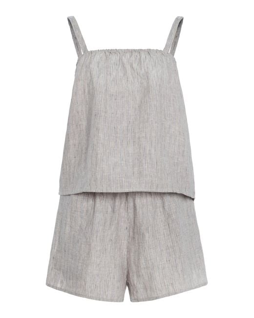 Deiji Studios Gray Two-Piece Linen Set