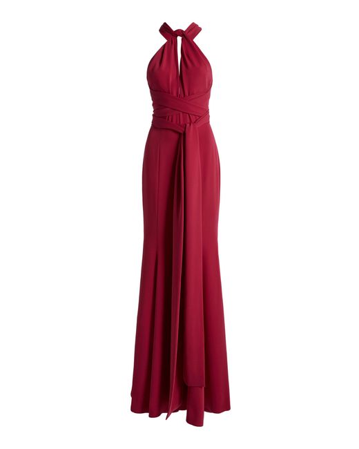 Zuhair Murad Red Light Cady Jumpsuit