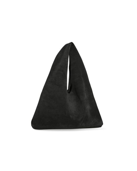 The Row Black Small Bindle Suede Bag