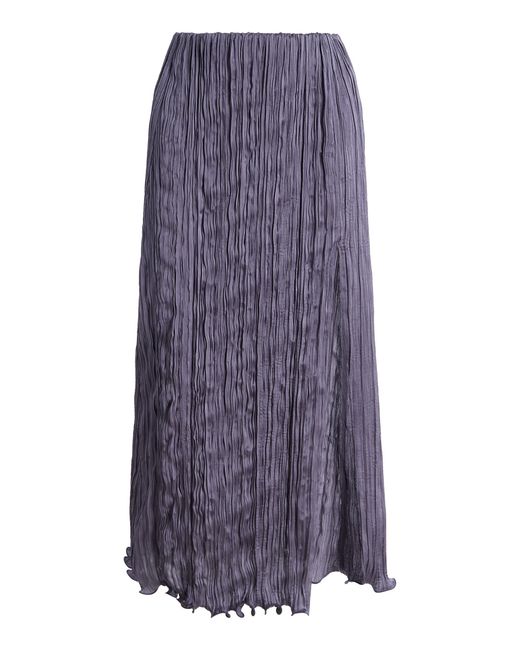 Posse Purple Esme Plisse Midi Skirt