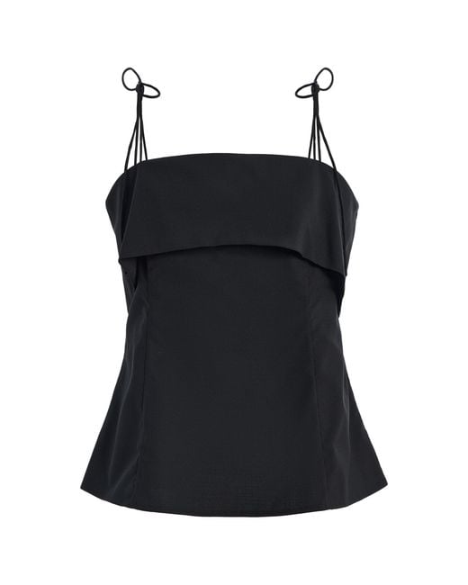THE GARMENT Black Grand Peplum Top