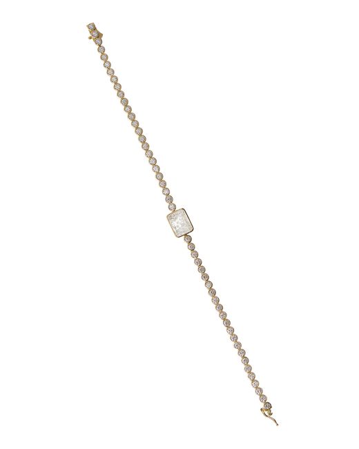 Moritz Glik Metallic Onda 18K Diamond Tennis Bracelet
