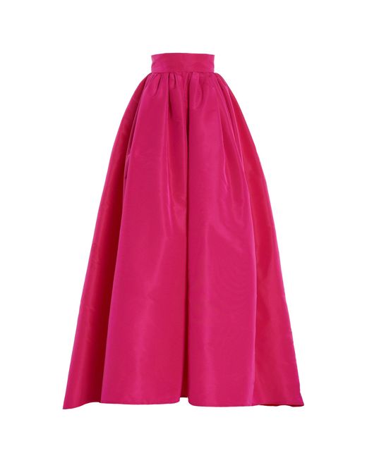 Carolina Herrera Pink Full Silk Ball Skirt