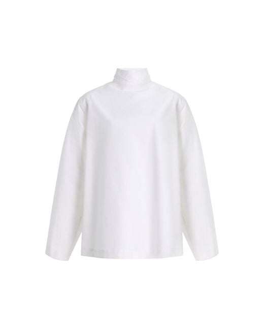 Alaïa White Cotton Reverse Jacket