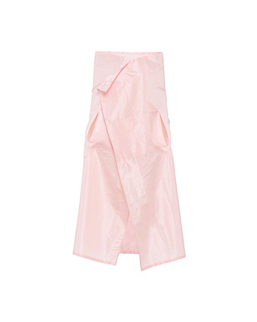 Prada Pink Silk Cape Coat