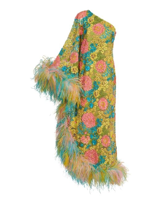 ‎Taller Marmo Multicolor Marie-Helen Sequined Maxi Dress