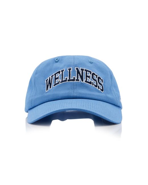 Sporty & Rich Blue Wellness Ivy Embroidered Cotton Baseball Hat