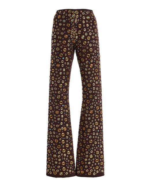 Oseree Brown Stud Pants