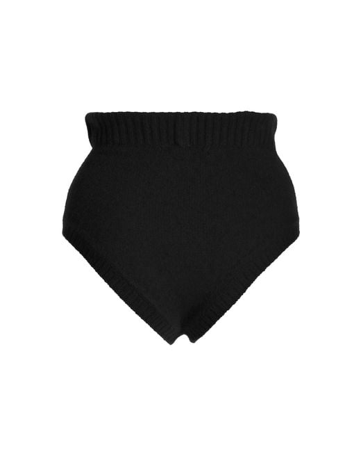 LAQUAN SMITH Black High-rise Knit Wool-fox Briefs