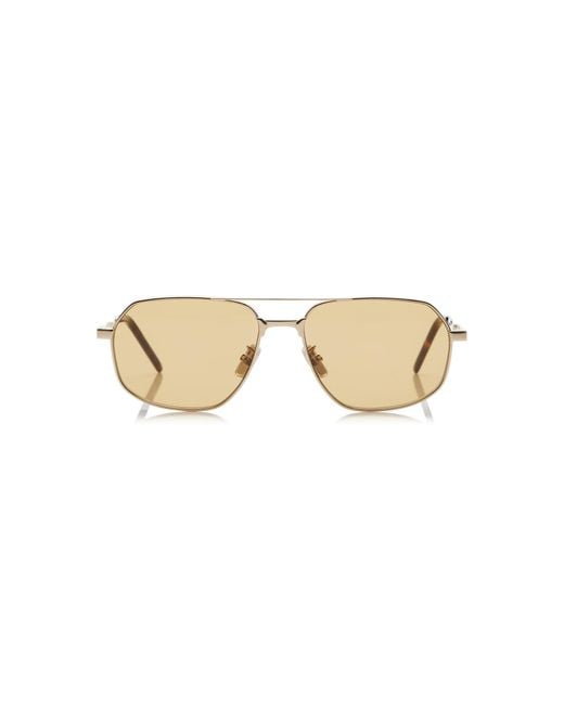 Givenchy Natural One Aviator-Frame Metal Sunglasses