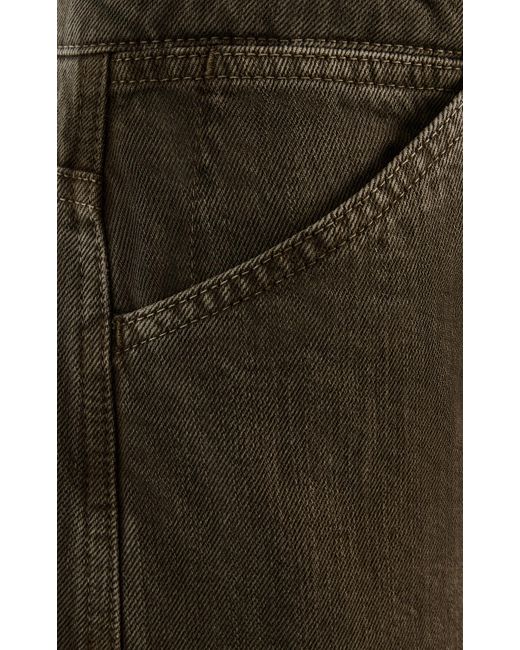 Lemaire Brown High-Rise Cotton Curved Pants