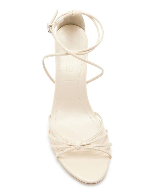 Aeyde White Luella Leather Sandals
