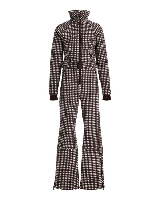 CORDOVA Brown Chatel Gingham Ski Suit
