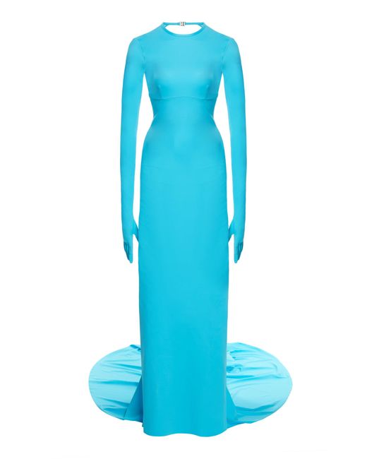 Balenciaga Blue Swimsuit Gown