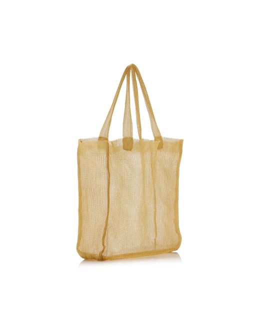 The Row Metallic Imogen Knit Mini Tote Bag