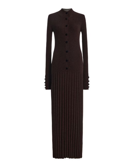 Cara Cara Black Easton Wool Maxi Dress