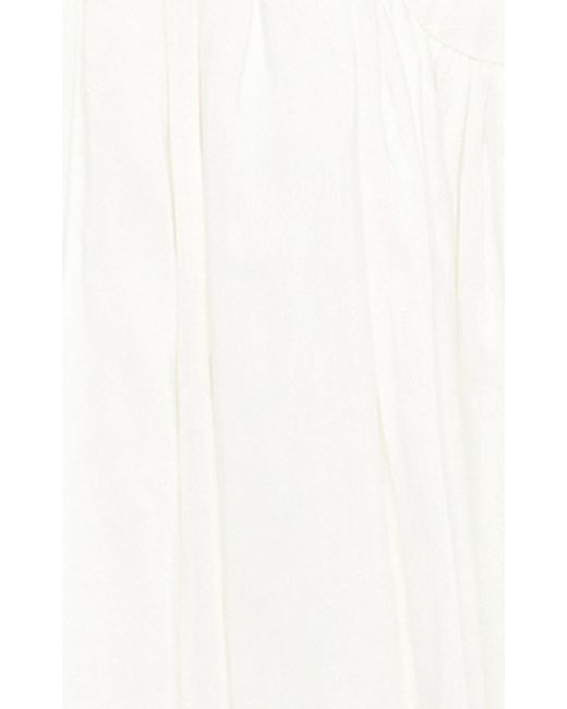 Aje. White Jolie Abstract Cut Out Midi Dress