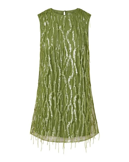 ROAME. Green Eloise Sequin Mini Dress