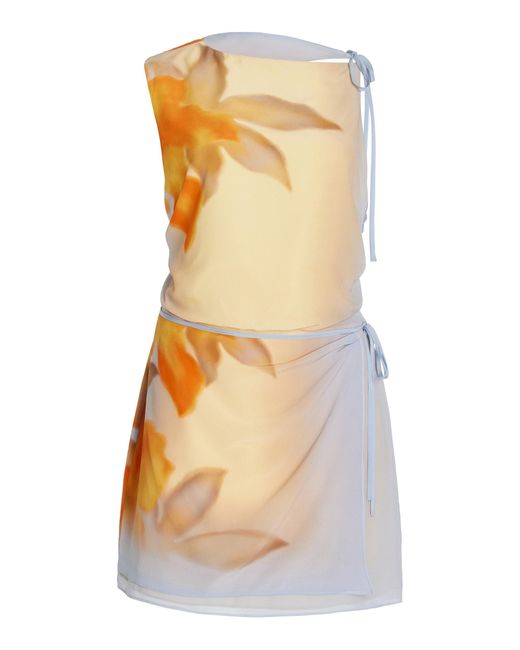 Sir Yellow Exclusive Serene Silk Mini Dress