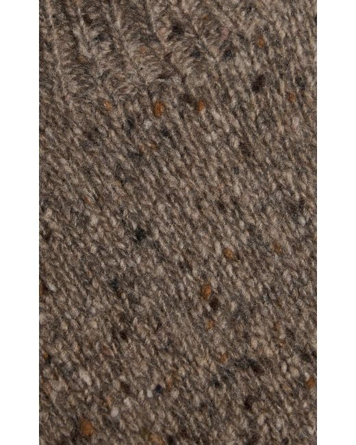 The Row Brown Merilas Cashmere Turtleneck Top