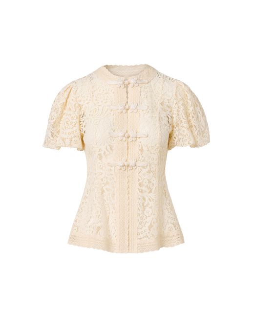 ROAME. White Augusta Lace Top