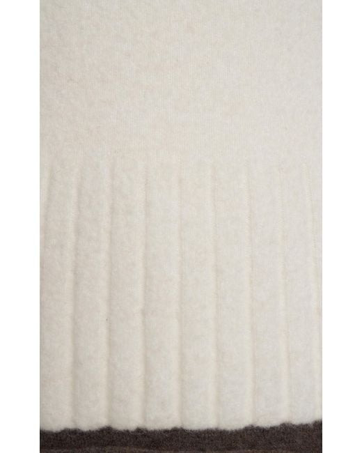 Moncler White Wool & Alpaca Jumper