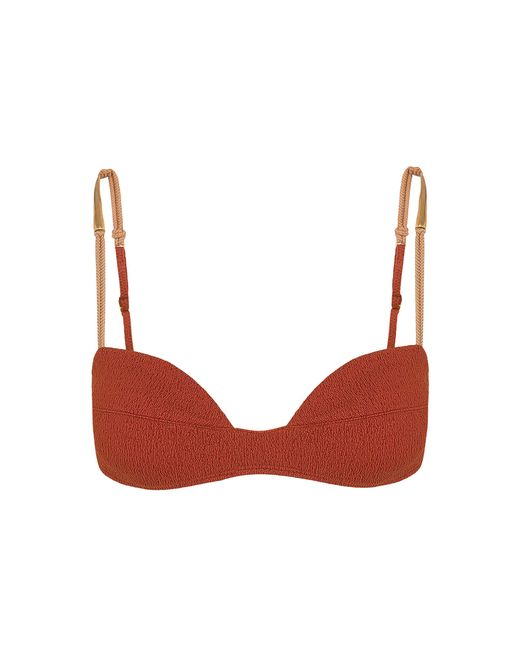 ViX Red X Bianca Brandolini Firenze Mandy Amelia Hardware-detailed Bikini Top