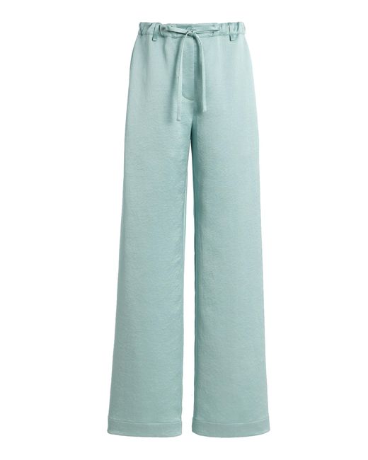 Proenza Schouler Blue Magnus Crinkled Crepe Pants