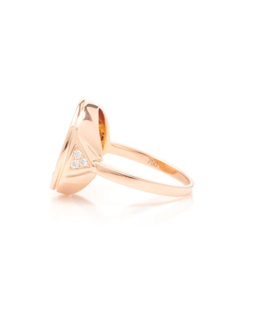 Devon Woodhill 18k Rose Gold And Diamond Ring in Pink - Lyst