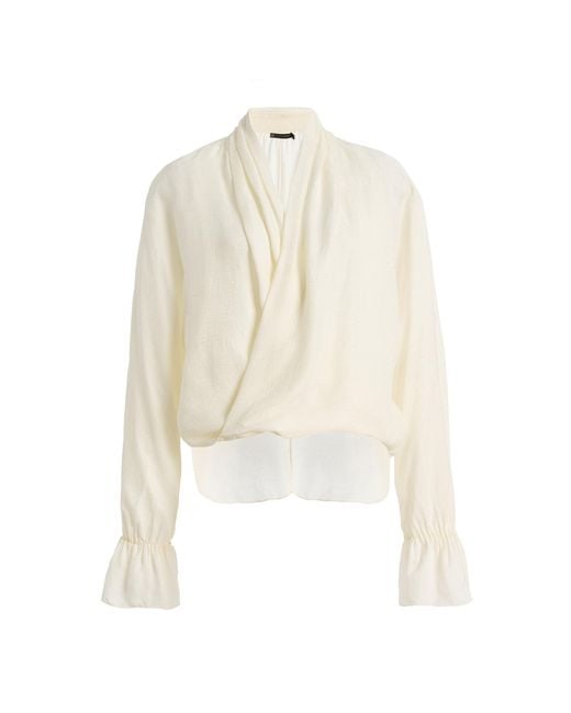 ViX White X Rhw Rosie Cotton-Silk Top