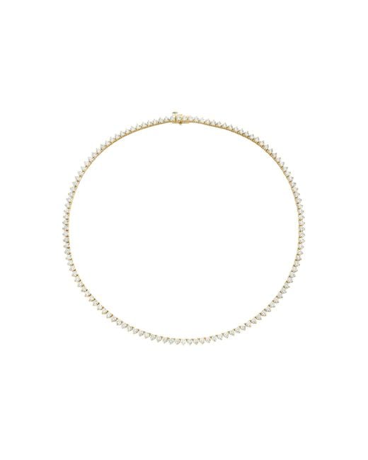 Vrai Metallic 14K Lab-Grown Diamond Medium Tennis Necklace
