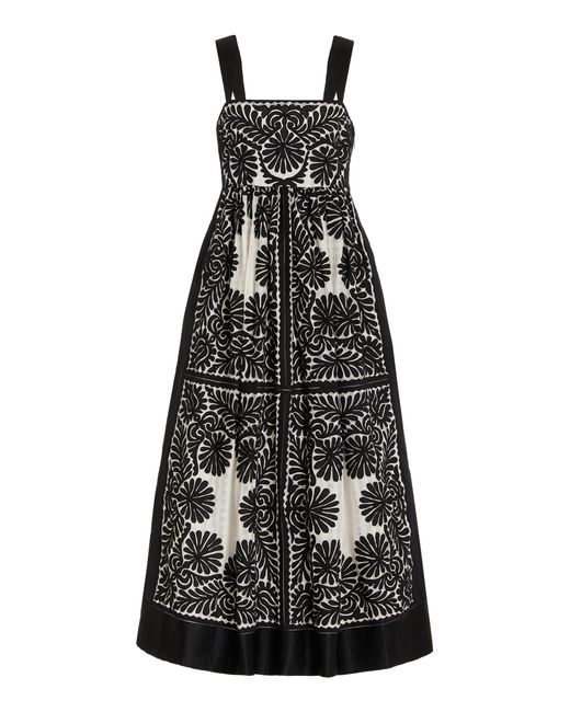 Warehouse multi lace 2025 midi dress