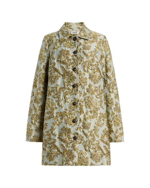 Staud Multicolor Halton Metallic-Brocade Jacket