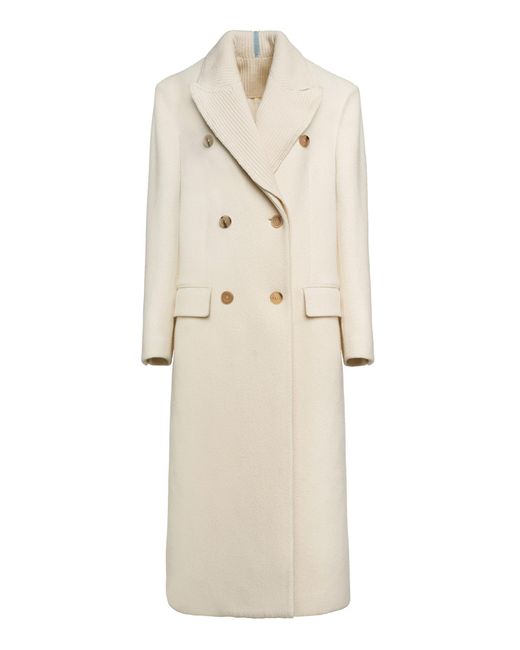 Malo Natural Double Virgin Wool-Blend Coat