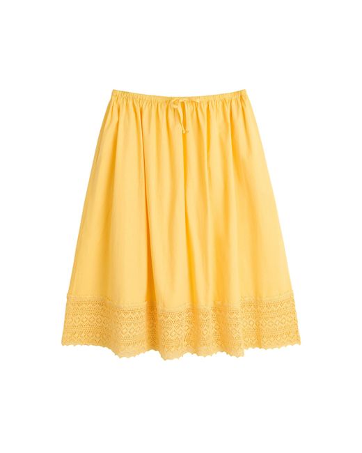 SKALL Yellow Lara Cotton Maxi Skirt