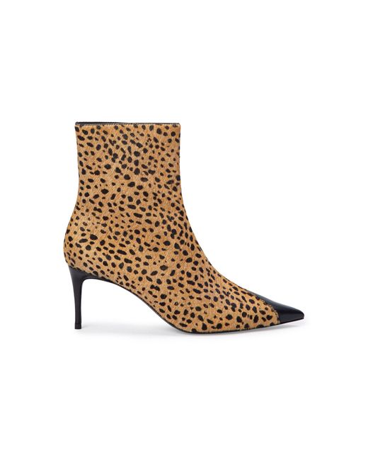 Black Suede Studio Brown Oblika Ankle Boots