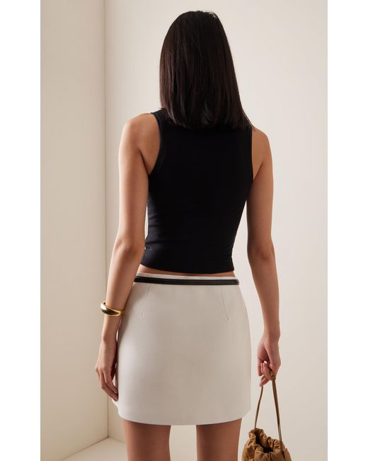 ÉTERNE Black Harlow Modal Turtleneck Tank Top