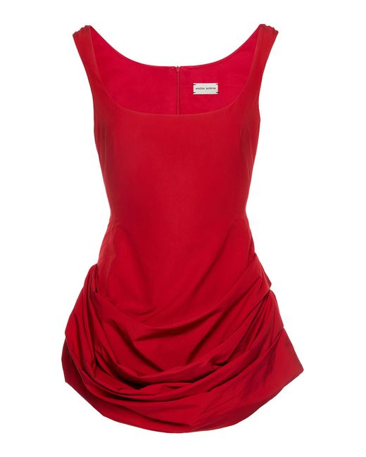 Magda Butrym Red Cotton Mini Dress