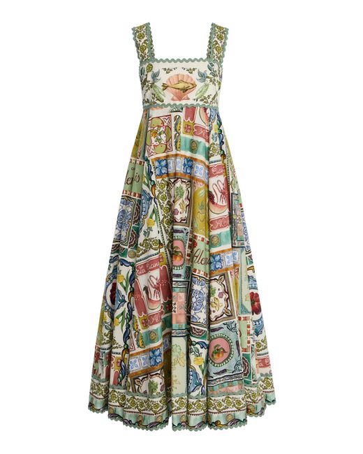 ALÉMAIS White Tommasina Cotton Poplin Summer Dress
