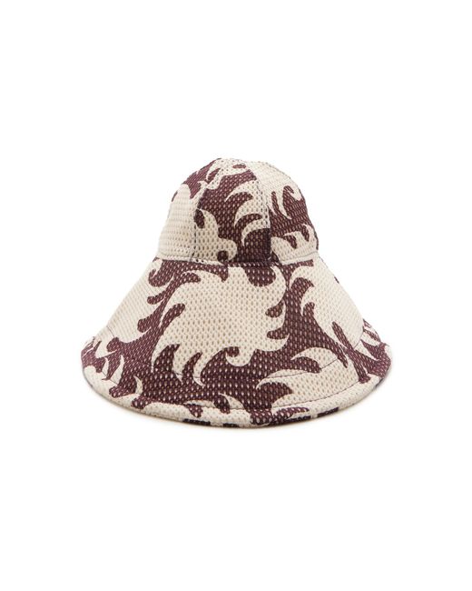 Oas Red Exclusive Ember Netted Cotton Sun Hat