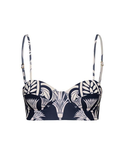 ANDRES OTALORA Blue Encanto Marino Bikini Top