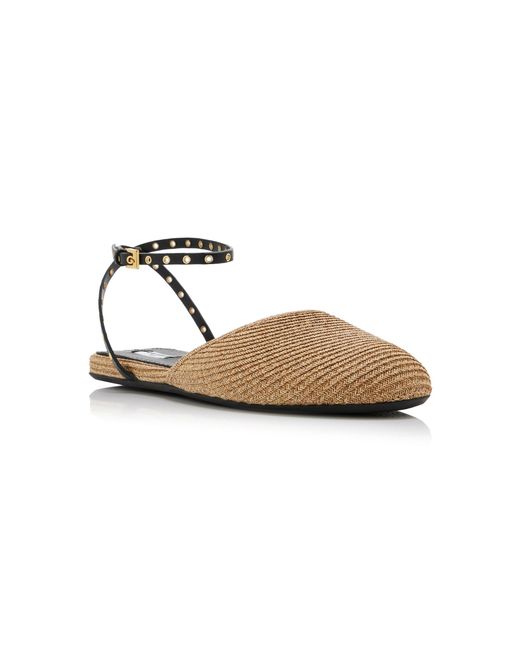 Alaïa Brown Raffia Mules
