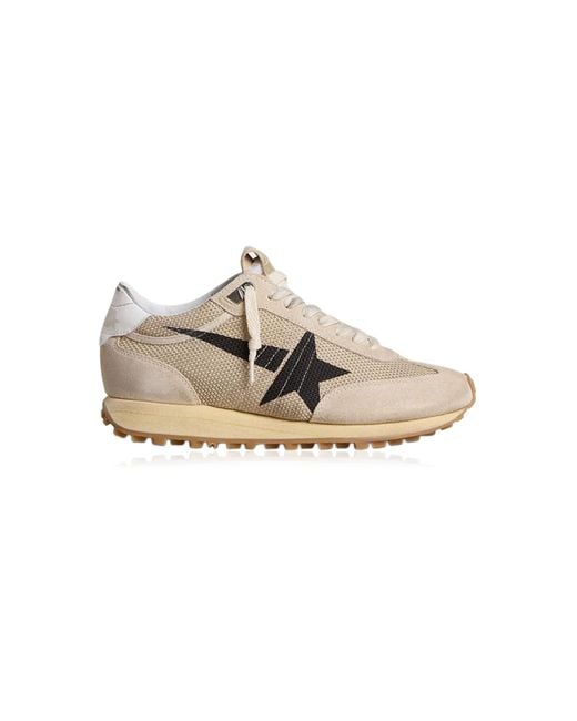 Golden Goose Deluxe Brand Multicolor Marathon Leather-Trimmed Sneakers