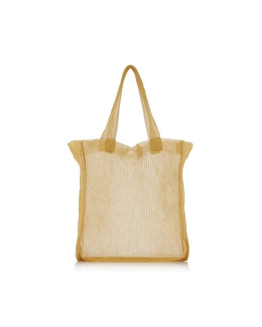 The Row Metallic Imogen Knit Mini Tote Bag