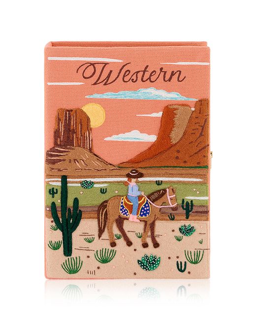 Olympia Le-Tan Pink Western Clutch