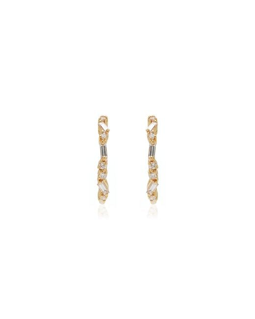 Suzanne Kalan Metallic Classic 18K Diamond Earrings