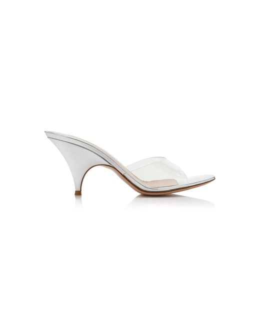 Gianvito Rossi Metallic Sophia Pvc Mules